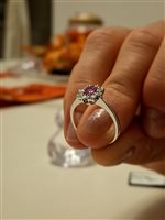 Ringe Dal Maso Gioielli Dame in Weißgold Zaffiro rosa 0.60 Ct ANE 02175 - ANE 02175